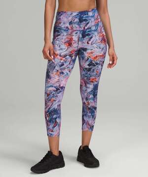 Lululemon Base Pace High-Rise Crop 23" *Brushed Nulux Atmospheric Purple SZ 2